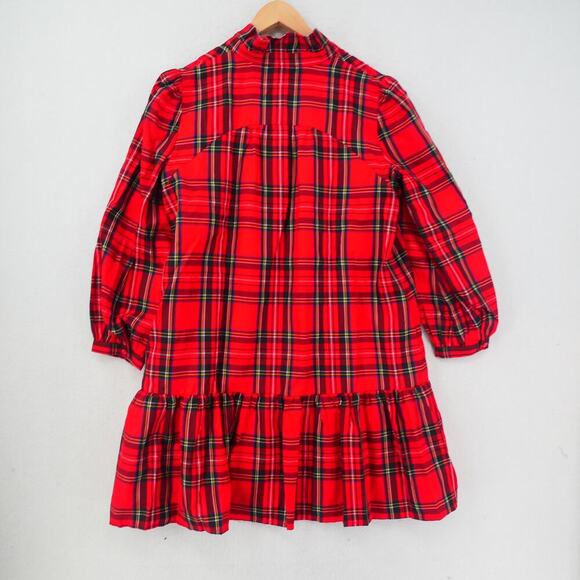 NEW Tuckernuck Women's Medium  Royal Stewart Tartan Palmerston Red Plaid Dress - Picture 13 of 13